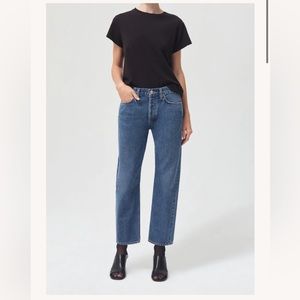 NWT AGOLDE WYMAN LOW RISE VINTAGE STRAIGHT JEAN IN VISION size 26